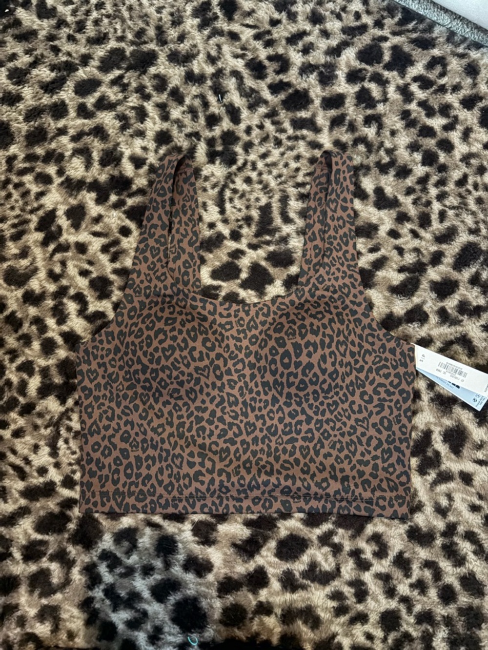 Leopard PINK victoria secret sports bra